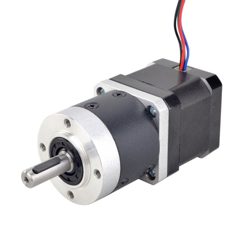 Nema 17 Dual Shaft Geared Stepper Motor L=39mm Gear Ratio 10:1 High Precision Planetary Gearbox