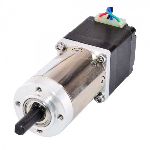 Nema 11 Geared Stepper Motor 11HS12-0674D1-PG100 with Rear Shaft 100:1 Gearbox