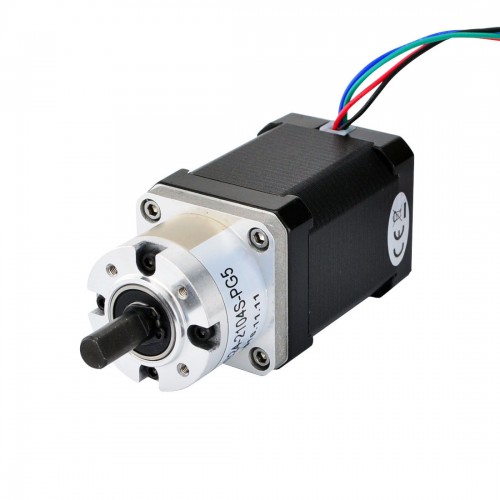 Nema 17 Geared Stepper Motor L=60mm 17HS24-2104S-PG5 5:1 Planetary Gearbox