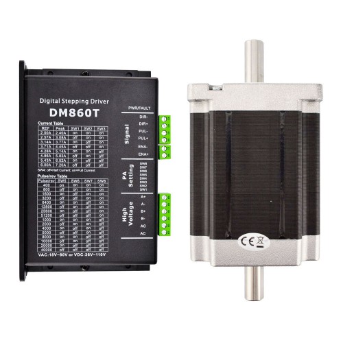 Nema 34 Stepper Motor Controller Kit 8.5Ncm 1-DM860T-34HS46 1 Axis CNC Kit