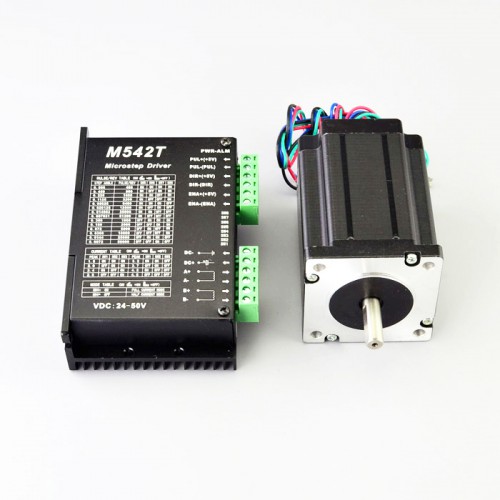 Nema 24 Stepper Motor Kit 3.1Nm 1-M542T-24HS34 1 Axis CNC Controller Kit