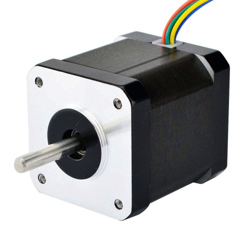 Nema Size 17 Dual Shaft Stepper Motor 17HM19-0406D 12V 0.9 deg 32Ncm 6 Wires