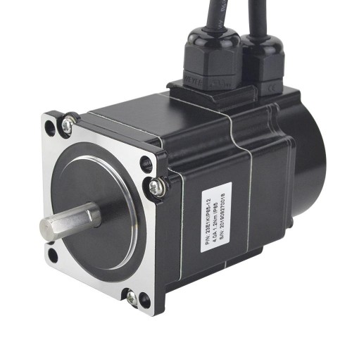 Nema 23 Waterproof Closed Loop Stepper Motor 23E1KIP65-12 P Series IP65 1.2Nm with Encoder 1000CPR