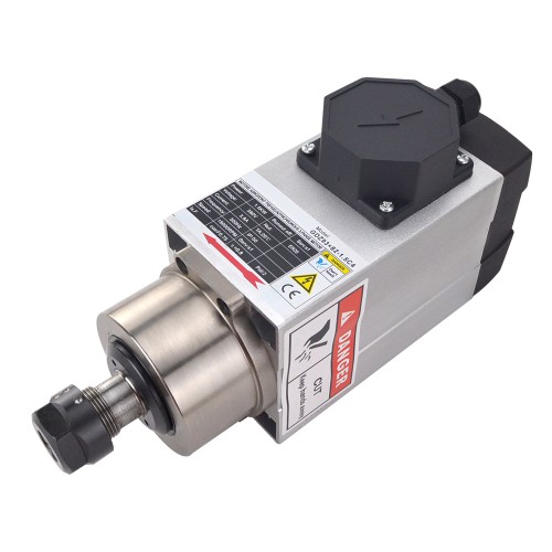 Air Cooled AC Spindle Motor GDZ93×82-1.5C4 380V 1.5KW 18000RPM 300Hz ER20 Collet CNC VFD Motor