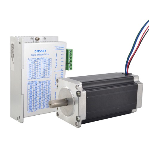 Nema 23 E Series Stepper Motor Controller Kit 1-DM556Y-23HE45 3.0 Nm 1 Axis CNC Kit