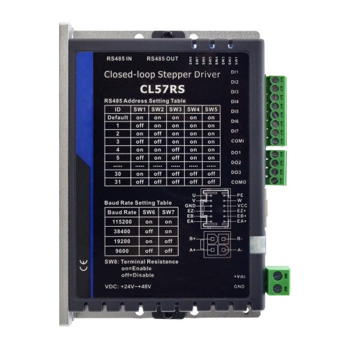 Modbus RS485 Closed Loop Stepper Driver CL57RS 0.5-7.0A 24-48VDC