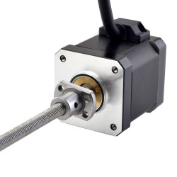 NEMA 17 External Ball Screw Linear Stepper Motor 17E19S2504BSM5-150RS Lead 1mm Lead Length 150mm