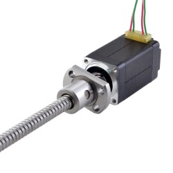 NEMA 8 External Ball Screw Linear Stepper Motor Actuator 8E15S0504BAM5-150RS Lead 1mm Lead Length 150mm