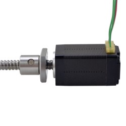 NEMA 8 External Ball Screw Linear Stepper Motor Actuator 8E15S0504BAM5-150RS Lead 1mm Lead Length 150mm