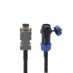 10m Encoder Extenstion Cable with IP65 Aviation Connector for T6 Series Servo Motor