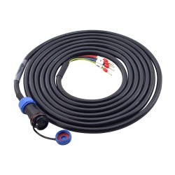 3m 4-PIN Motor Extenstion Cable with IP65 Aviation Connector for T6 Series Servo Motor