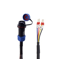 3m 4-PIN Motor Extenstion Cable with IP65 Aviation Connector for T6 Series Servo Motor