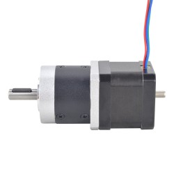 Nema 17 Dual Shaft Geared Stepper Motor L=39mm Gear Ratio 10:1 High Precision Planetary Gearbox