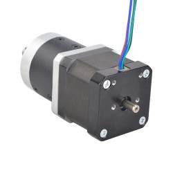 Nema 17 Dual Shaft Geared Stepper Motor L=39mm Gear Ratio 10:1 High Precision Planetary Gearbox