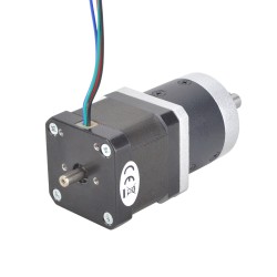 Nema 17 Dual Shaft Geared Stepper Motor L=39mm Gear Ratio 10:1 High Precision Planetary Gearbox