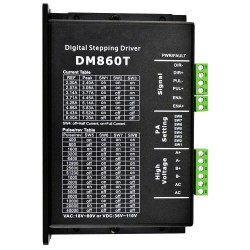 Digital Stepper Driver DM860T 2.4-7.2A 18-80VAC or 36-110VDC for Nema 34 Motor