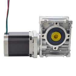 Nema 23 Worm Gear Stepper Motor 23HS45-4204S-RV30-G10 L=113mm with 10:1 Worm Gearbox