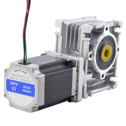 Nema 23 Worm Gear Stepper Motor 23HS45-4204S-RV30-G10 L=113mm with 10:1 Worm Gearbox