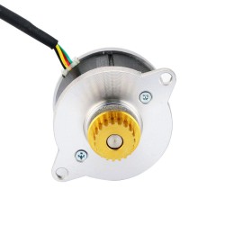 Nema 14 (Φ36x21.5mm) Round Stepper Motor 14HR09-0434S-C1 3.83V 0.9 deg 9.5Ncm with pulley