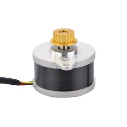 Nema 14 (Φ36x21.5mm) Round Stepper Motor 14HR09-0434S-C1 3.83V 0.9 deg 9.5Ncm with pulley