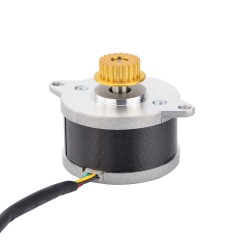 Nema 14 (Φ36x21.5mm) Round Stepper Motor 14HR09-0434S-C1 3.83V 0.9 deg 9.5Ncm with pulley