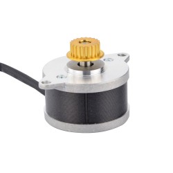 Nema 14 (Φ36x21.5mm) Round Stepper Motor 14HR09-0434S-C1 3.83V 0.9 deg 9.5Ncm with pulley