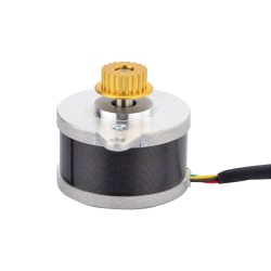 Nema 14 (Φ36x21.5mm) Round Stepper Motor 14HR09-0434S-C1 3.83V 0.9 deg 9.5Ncm with pulley