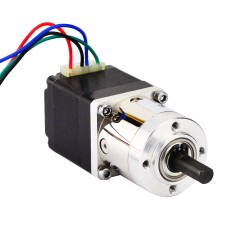 Nema 11 Geared Stepper Motor 11HS12-0674D1-PG5 with Rear Shaft & 5:1 Gearbox