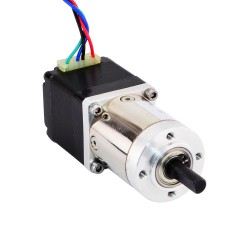 Nema 11 Geared Stepper Motor 11HS12-0674D-PG14 with Rear Shaft & 14:1 Planetary Gearbox