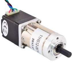 Nema 11 Geared Stepper Motor 11HS12-0674D1-PG100 with Rear Shaft 100:1 Gearbox