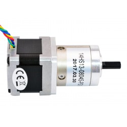 Nema 14 Geared Stepper Motor 14HS13-0804S-PG19 with 19:1 Planetary Gearbox