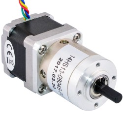 Nema 14 Geared Stepper Motor 14HS13-0804S-PG19 with 19:1 Planetary Gearbox