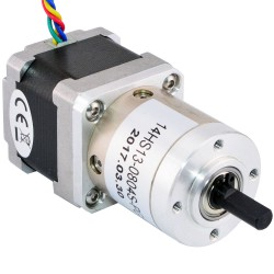Nema 14 Geared Stepper Motor 14HS13-0804S-PG51 with 51:1 Planetary Gearbox