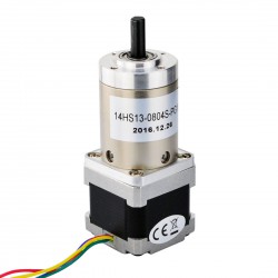 Nema 14 Geared Stepper Motor 14HS13-0804S-PG100 with 100:1 Planetary Gearbox