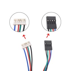 Nema 17 Stepper Motor 17HS15-1504S-X1 45Ncm 12V 1.5A 4 Wires with 1m Cable and Connector