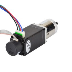 Nema 14 Closed-loop Stepper Gearmotor 3 Phase L=52mm Gear Raio 14:1 Encoder 300CPR