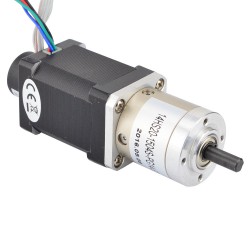 Nema 14 Closed-loop Stepper Gearmotor 3 Phase L=52mm Gear Raio 14:1 Encoder 300CPR