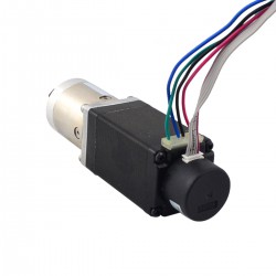 Nema 11 Closed-loop Stepper Gearmotor 11HS20-0674D-PG5-E22-300 300CPR with 15:1 Planetary Gearbox