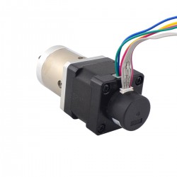 Nema 14 Closed-loop Geared Stepper Motor 14HS13-0804D-PG19-E22-300 300CPR with 19:1 Planetary Gearbox