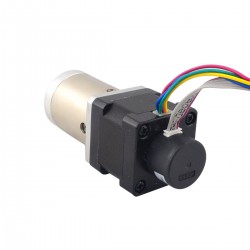 Nema 14 Closed-loop Geared Stepper Motor 14HS13-0804D-PG51-E22-300 300CPR with 51:1 Planetary Gearbox