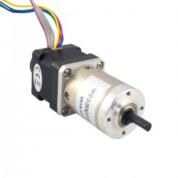 Nema 14 Closed-loop Geared Stepper Motor 14HS13-0804D-PG51-E22-300 300CPR with 51:1 Planetary Gearbox