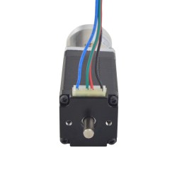 Nema 11 Dual Shaft Geared Stepper Motor with 14:1 Planetary Gearbox (9.5mm Rear Shaft Length)