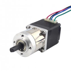 Nema 11 Dual Shaft Geared Stepper Motor (Hollow Rear Shaft) with 5:1 Planetary Gearbox