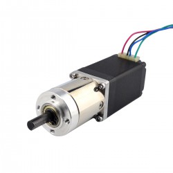 Nema 11 Dual Shaft Geared Stepper Motor (Hollow Rear Shaft) With Ratio 14:1 Gearbox