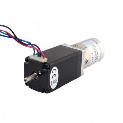 Nema 11 Gear Stepper Motor 11HS20-0674D-PG51 wiht Hollow Rear Shaft & 51:1 Planetary Gearbox