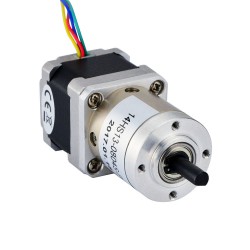 Nema 14 Geared Stepper Motor 14HS20-1504S-PG14 with 14:1 Planetary Gearbox