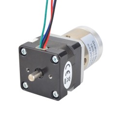 Dual Shaft Nema 14 Gear Stepper Motor 14HS11-1004D-PG19-AR3 with 19:1 Planetary Gearbox