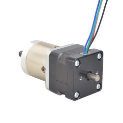 Dual Shaft Nema 14 Gear Stepper Motor 14HS11-1004D-PG19-AR3 with 19:1 Planetary Gearbox