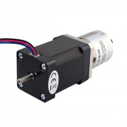 Dual Shaft Nema 14 Gear Reduction Stepper Motor 14HS20-1504D-PG14 with 14:1 Gearbox