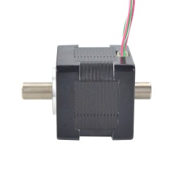 Hollow Shaft Nema 14 Stepper Motor 14HS14-1254H Dual Shaft 16Ncm 1.25A 4Wires